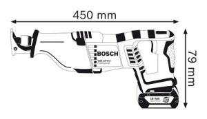 מסור חרב נטען BOSCH GSA 18V-LI בוש