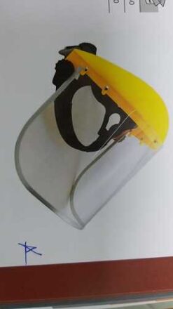 מגן פנים עם מסגרת אלומיניום