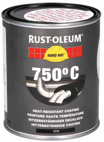 בלקי - צבע שחור עמיד בחום עד 750 מעלות Rust Oleum