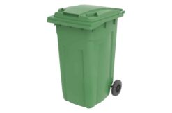 עגלת אשפה לפסולת יבשה (ירוק) 240 ליטר