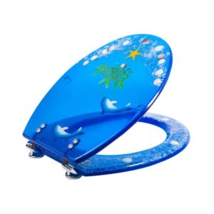 מושב אסלה צבעוני דגם דולפין
