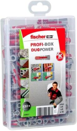 פישר מארז 132 מיתדים אוניברסליים DUOPOWER דיבל פישר