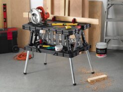 שולחן עבודה מתקפל FOLDING WORK TABLE לנשיאת משקל של עד 453 ק”ג