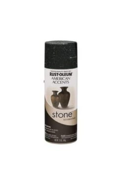 ספריי צבע אפקט אבן בגוונים לבחירה RUST-OLEUM – גרניט שחור