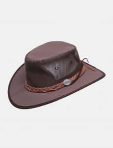 כובע קנבס רשת בצבע חום Barmah 1057 BR