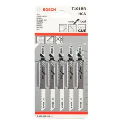 סט 5 להבי מסור אנכי לעץ בוש Bosch T101BR