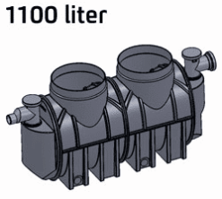 בור רקב 1100 ליטר