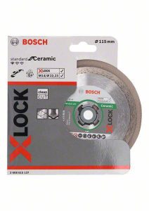 דיסק יהלום לחיתוך קרמיקה ופורצלן 115 מ"מ 4.5" X-Lock בוש Bosch