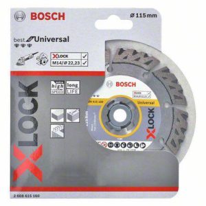 דיסק יהלום רב שימושי 115 מ"מ 4.5" X-Lock בוש Bosch