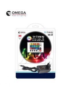 קיט סרט לדים 220V צבעוני RGB + שלט 10 מטר IP20