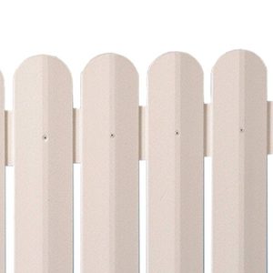 הגדר הלבנה לוחות PVC לגדר גל גדר- צבע לבן