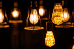 נורת פחם גלוב אמבר לעמעום LED 8W E27 תאורת אווירה חמה