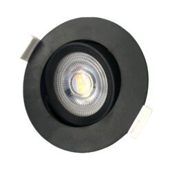 גוף תאורה שקוע תקרה לבן/שחור LICHI 7W גוון אור משתנה בקליק – שחור