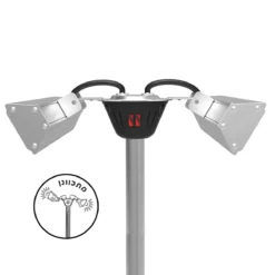 תנור עמוד אינפרא אדום כפול IP65 3000W