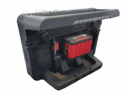 זרקור תאורה מקצועי נטען 100W כולל מתאמים לסוללות SIGNET