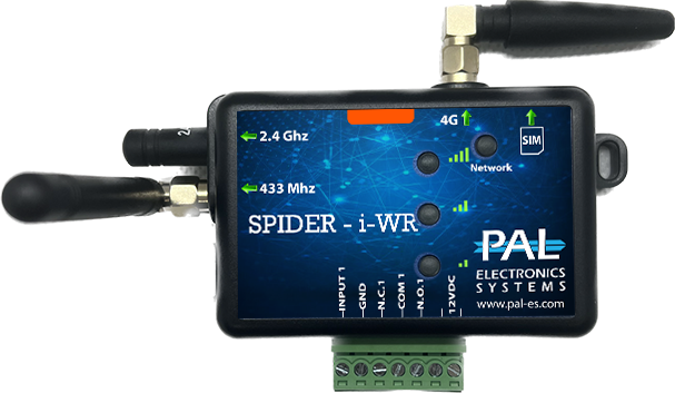 בקר סלולרי חכם לפתיחת שערים תומך בשלטים PALGATE SPIDER i-WR