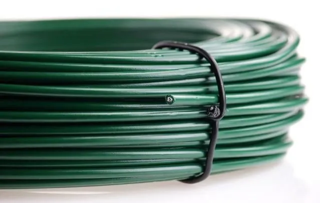 חוט מגולוון מצופה PVC ירוק 2.8 מ