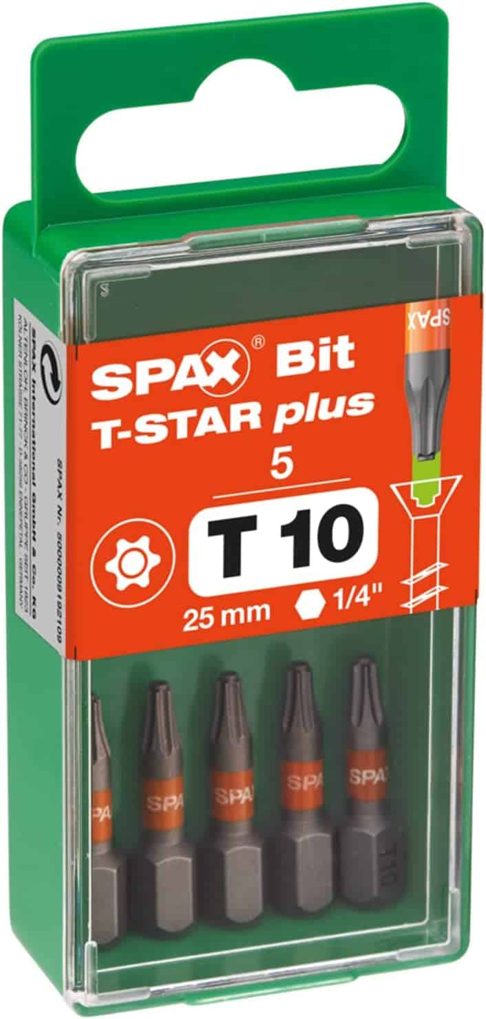 ביט טורקס פלוס T10 קצר 5 יחידות SPAX