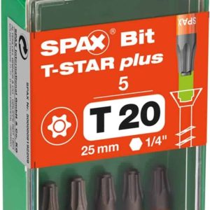 ביט טורקס פלוס T20 קצר 5 יחידות SPAX