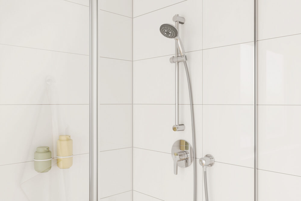 גרואה אינטרפוץ 3 דרך עגול כרום ניקל GROHE START