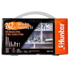 סט 242 ברגים + דיבילים ומרקדחי SDS