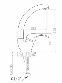 פאר ברז פרח ברבור 2008A-0 SWAN פיה קצרה AQUILA