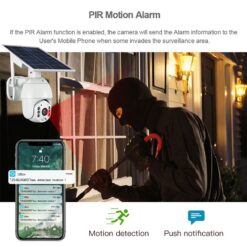 מצלמת WIFI סולארית SMARTR 1080P PTZ IP65