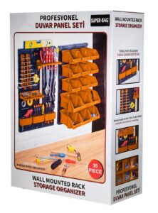 ערכת אחסון לתלייה על הקיר 35 חלקים | SUPERBAG