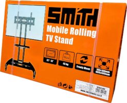מתקן רצפה נייד לתליית מסכים 32-70 אינץ’ | Smith