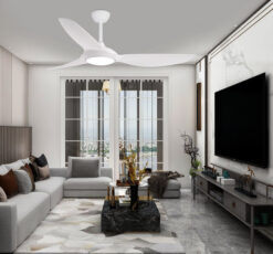 ניסקו מאוורר תקרה חכם PARIS 60″ SMART – לבן