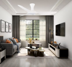 ניסקו מאוורר תקרה חכם PARIS 60″ SMART – לבן
