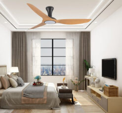 ניסקו מאוורר תקרה חכם PARIS 60″ SMART – שחור/מייפל