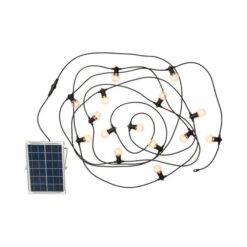 ניסקו כבל גרילנדה נטען סולארית 10 מטר עם 15 מנורות