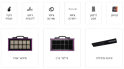 שואב אבק תעשייתי אוטומטי 1600W רטוב/יבש | כולל שקע | Hunter