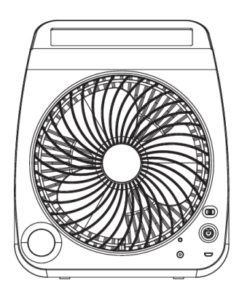 מאוורר שולחני נייד נטען 5V + סולארי SAHARA