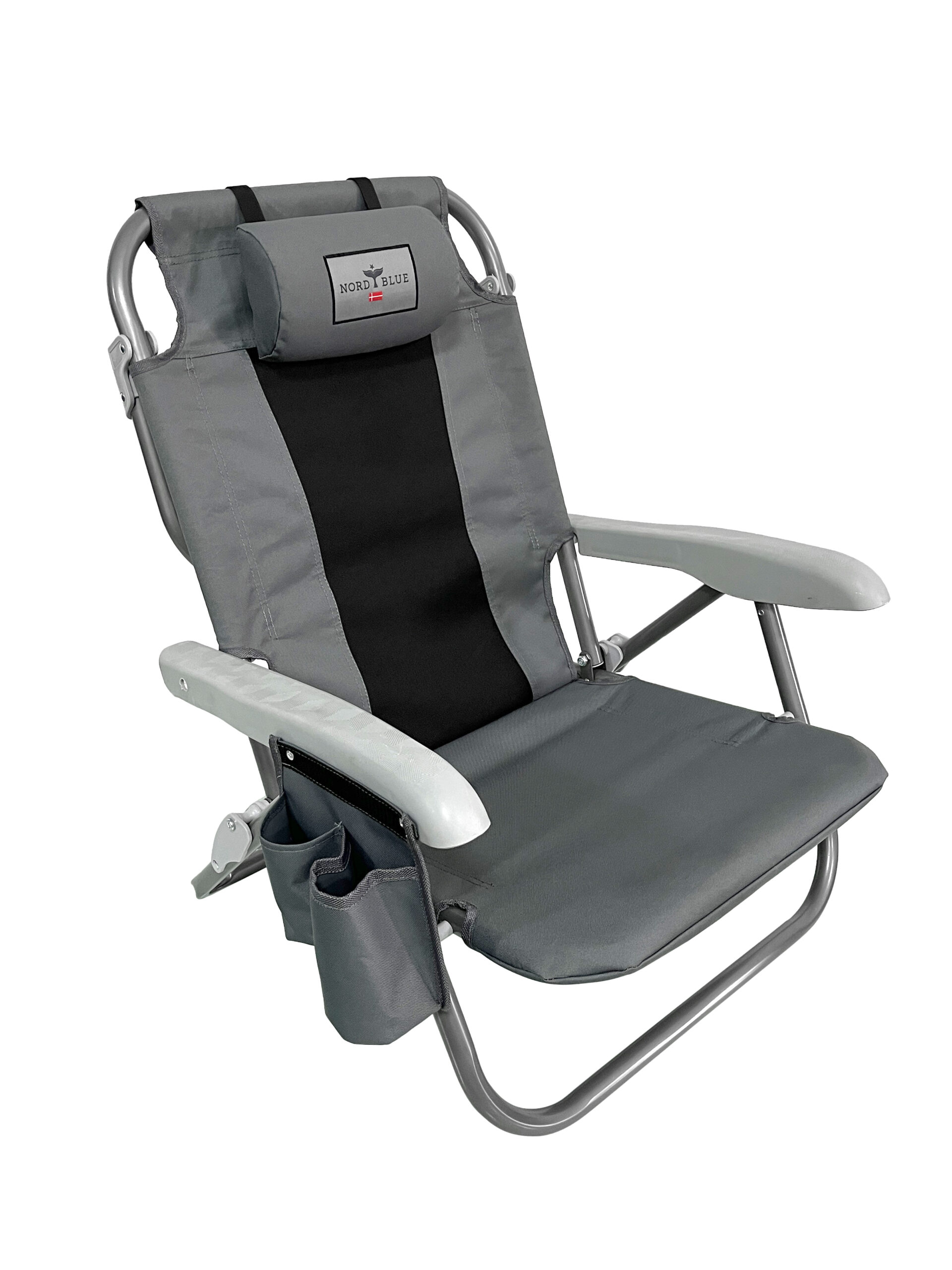 כיסא מתקפל דגם Cocoa Aluminium Pro אפור/שחור