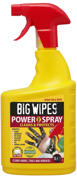 ספריי מנקה לידיים 1 ליטר BIG WIPES – Power PRO