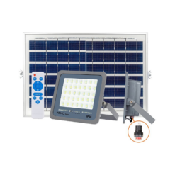 תאורת הצפה סולארית אפור SUNLY 80W IP66 אור קר | NISKO