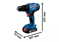 מברגה / מקדחה רוטטת נטענת בוש GSB 183 LI BOSCH + מזוודה + שתי סוללות ומטען 