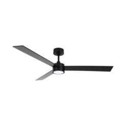 מאוורר תקרה שקט עם תאורת LED ושלט – 52″ CLIMATE IV שחור | LUCCI AIR